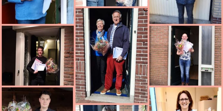 H.M.V. huldigt 9 jubilarissen Jubileum hmv 