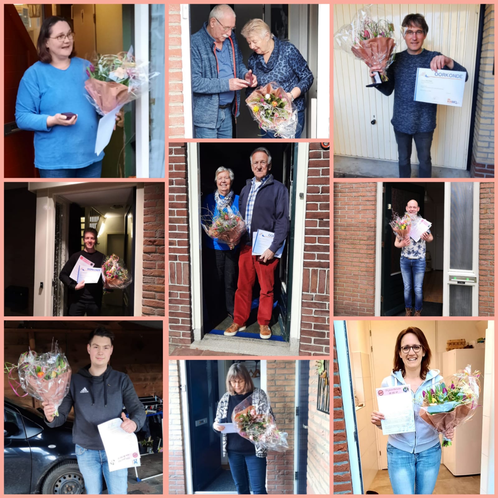 H.M.V. huldigt 9 jubilarissen Jubileum hmv 