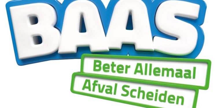 Afvalwijzer aan restafvalcontainer gemeente 