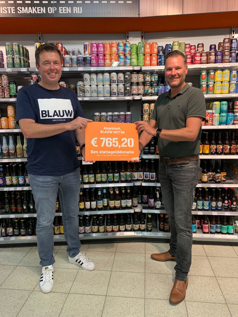 Mooie opbrengst statiegeldactie voor Blauw Wit blauwwit 