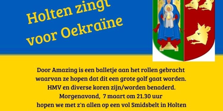 Holten zingt voor Oekraine smidsbelt 