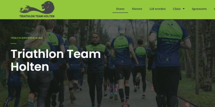 Nieuwe website voor Triathlon Team Holten triathlon 