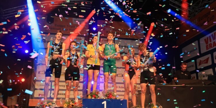 Triathlon Junior Cup mannen en vrouwen triathlon 