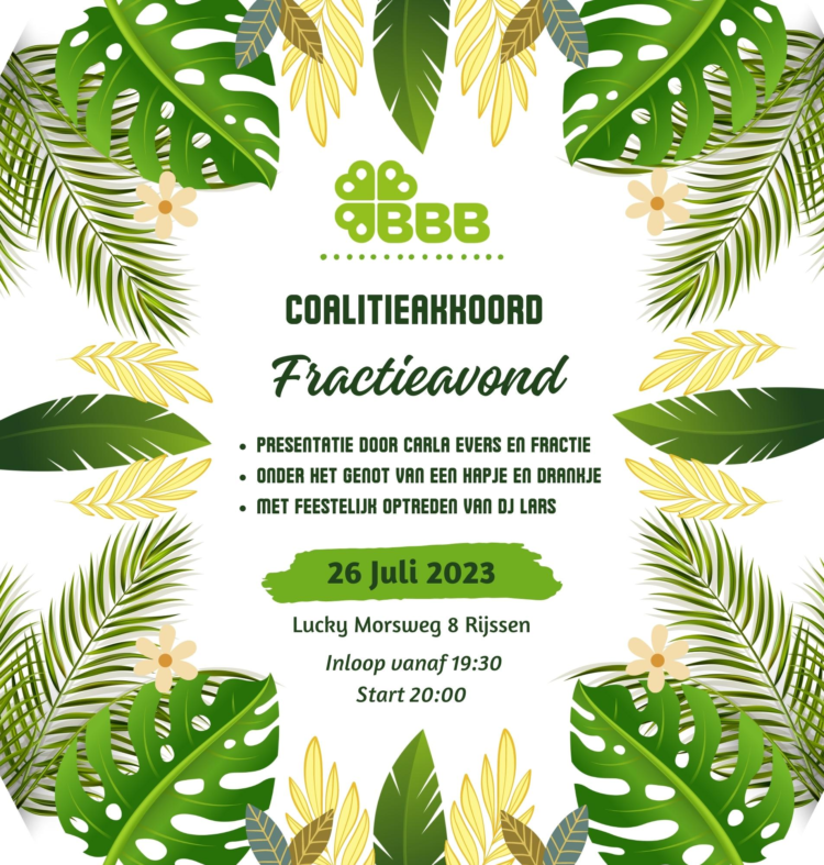 BBB in Lucky vvd lokaal 