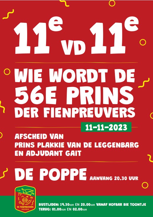 Carnavalsseizoen op het punt van losbarsten! Jubileum fienpreuvers carnaval bie toontje 