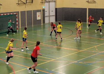 Holtense handbaldames knokken zich na rust naar zege op CVO hv holten 