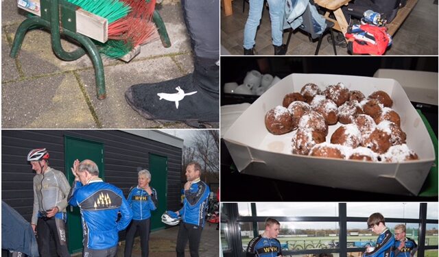 Succesvolle oliebollentocht Wielervereniging Holten /Jaarafsluiting en vooruitkijken naar 7 januari Beemd en bergtoer wielervereniging snorrewind 