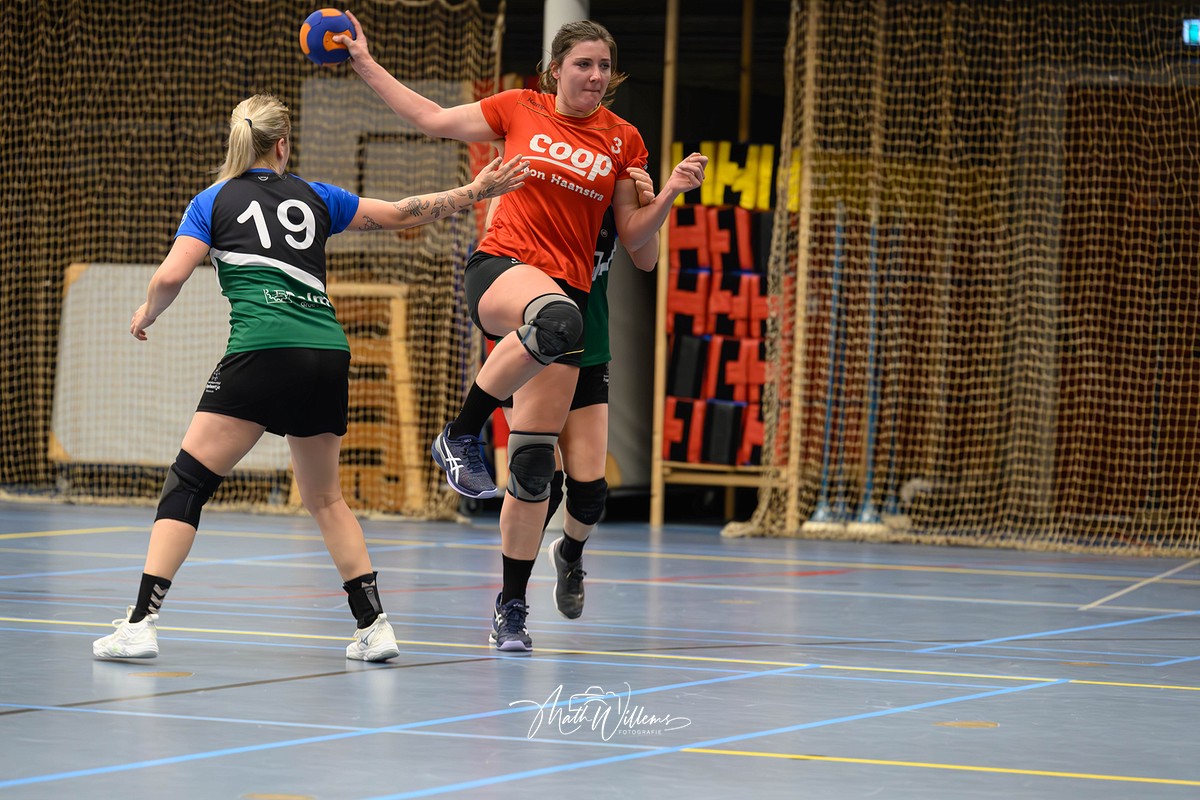 Weer geen punten voor handbaldames