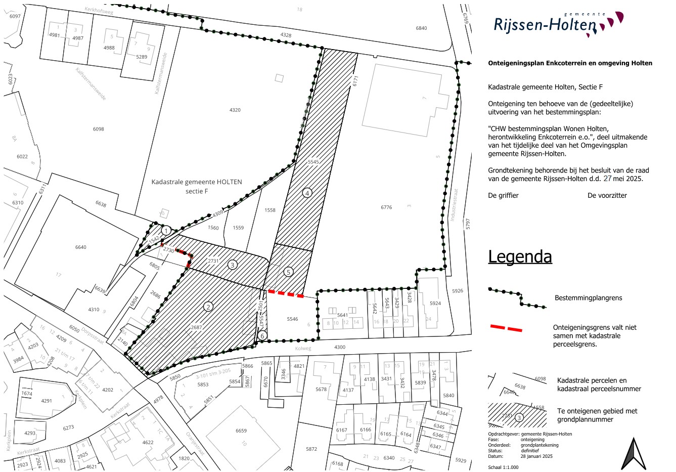 Plan voor onteigening gronden binnen bestemmingsplan Enkcoterrein ter inzage