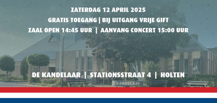Zaterdag bevrijdingsconcert in Holten svnf 