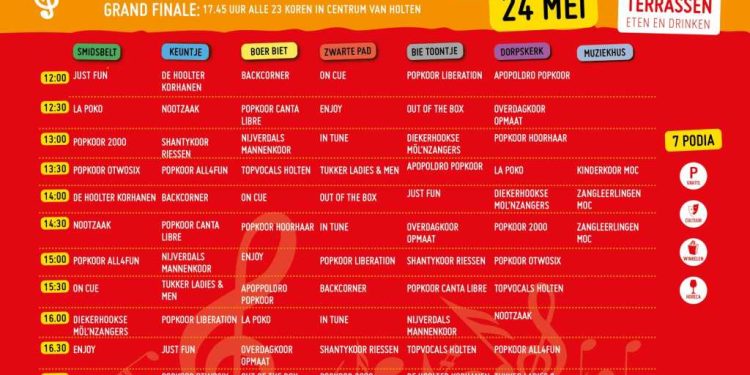 10 jaar Korenfestival met braderie op 24 mei in het centrum van Holten smidsbelt kulturhus amazing 