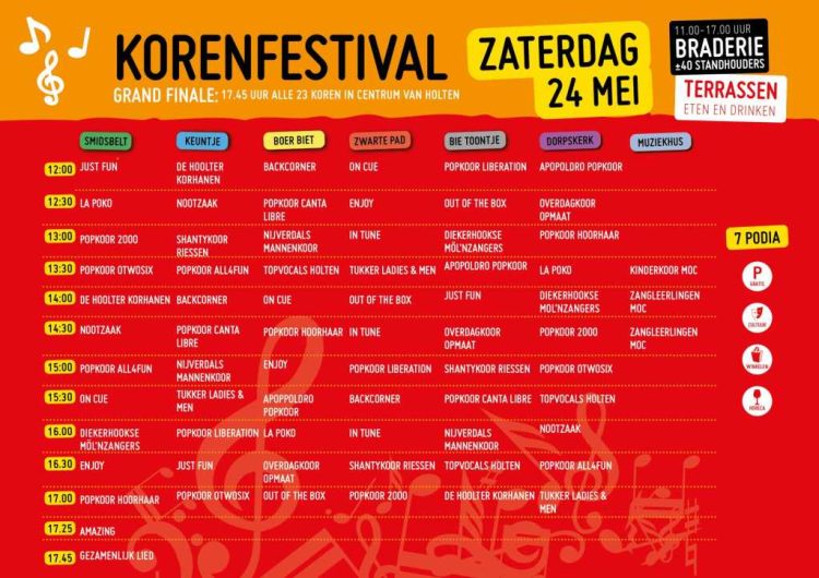 10 jaar Korenfestival met braderie op 24 mei in het centrum van Holten smidsbelt kulturhus amazing 